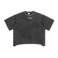 Raw Edge Snow Washed Boxy T-Shirt