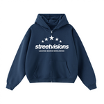 Unisex Cropped Double-Zip Hoodie (460 GSM)