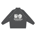 SV Reflection Striped Raglan Sleeve  Jacket