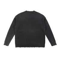 Vintage Washed Hand-Frayed Sweater