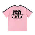 Unisex Colorblock Striped T-Shirt