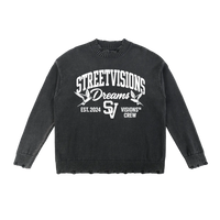 Vintage Washed Hand-Frayed Sweater