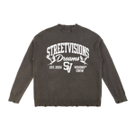 Vintage Washed Hand-Frayed Sweater