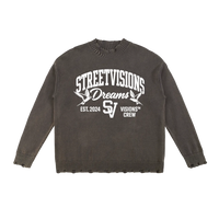 Vintage Washed Hand-Frayed Sweater