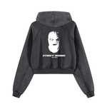 Snow Washed Cropped Hoodie