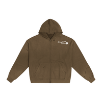 Hand-Frayed Sunfade Zip Hoodie