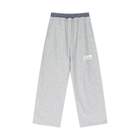 Plaid Contrast Waist Pants