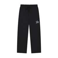 Solid Color Straight-Leg Sweatpants